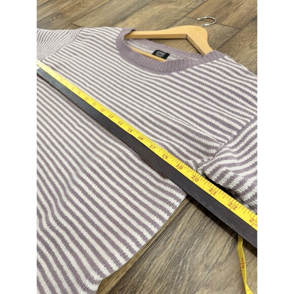 Jones ny striped super soft chunky sweater lavender purple white medium - Picture 9 of 12